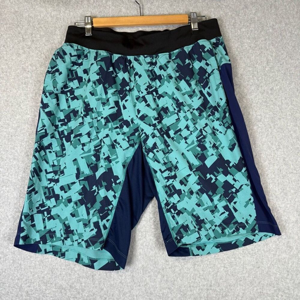 Lululemon Mens Large Blue Pace Breaker Athletic Shorts Gym Training Workout